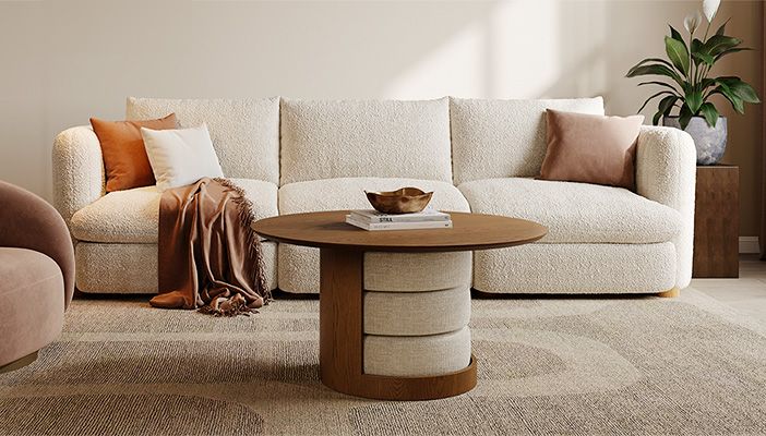 Poppy brown center Table