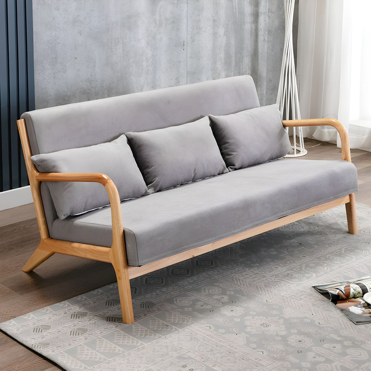 Liwaryon Beech Wood Sofa