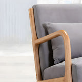 Liwaryon Beech Wood Single Seater Sofa