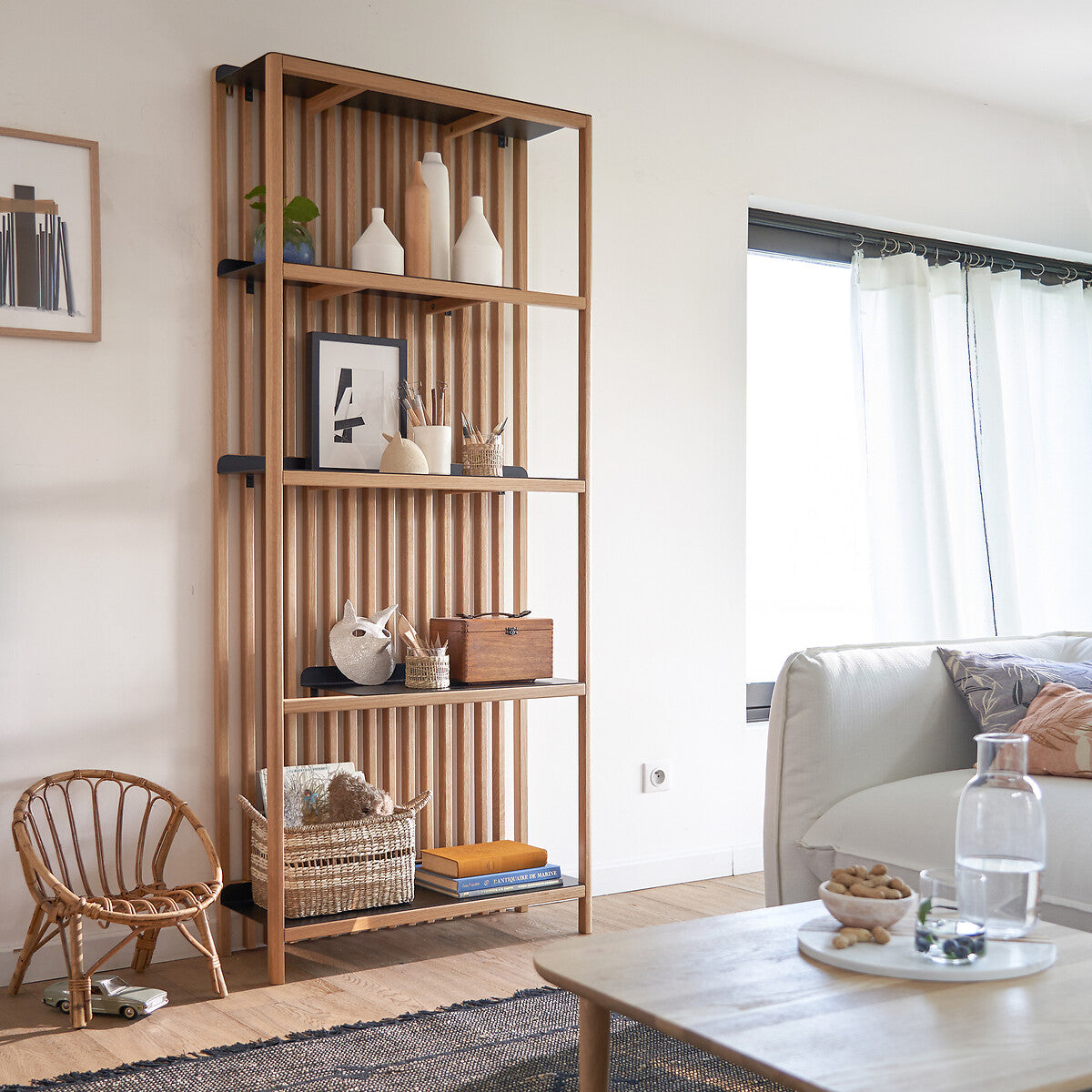 Jac solid wood Display Rack