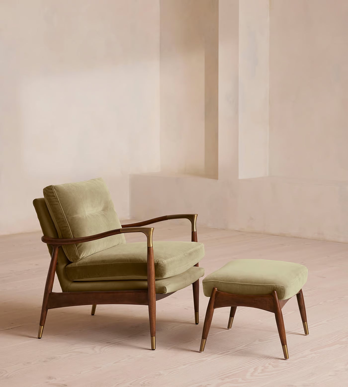 Theodore Armchair with footstool