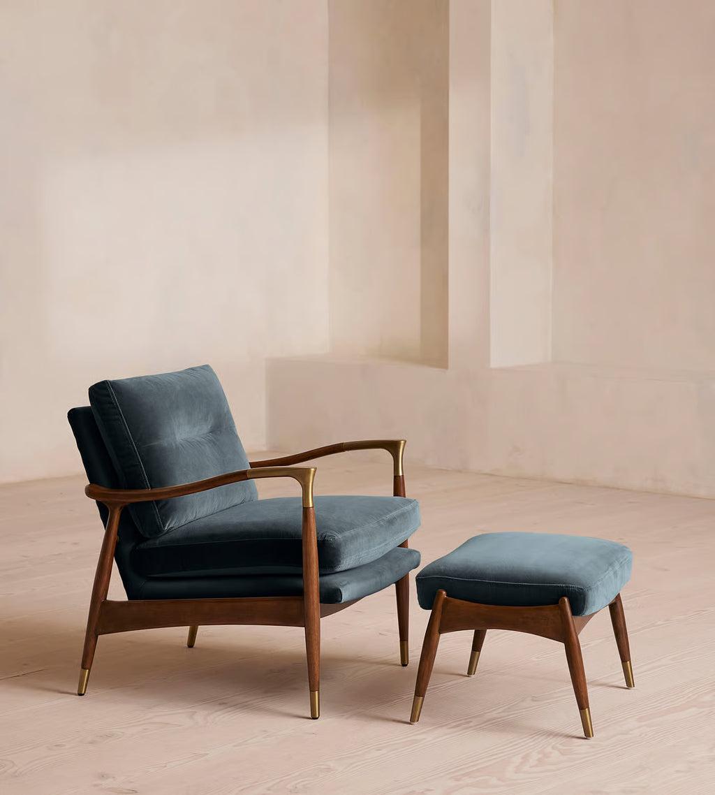 Theodore Armchair with footstool