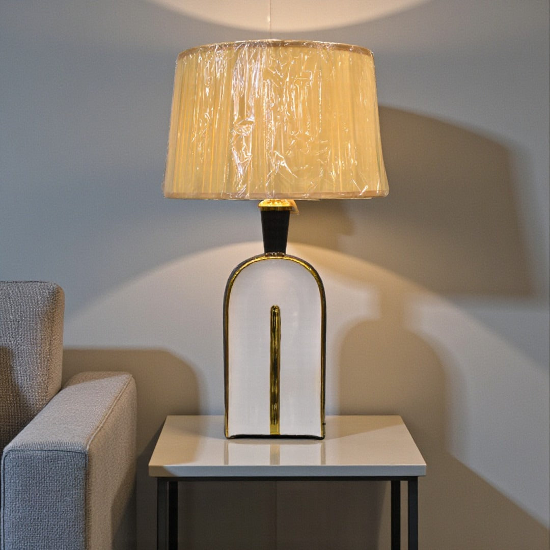 Opal Aura Table Lamp Pair