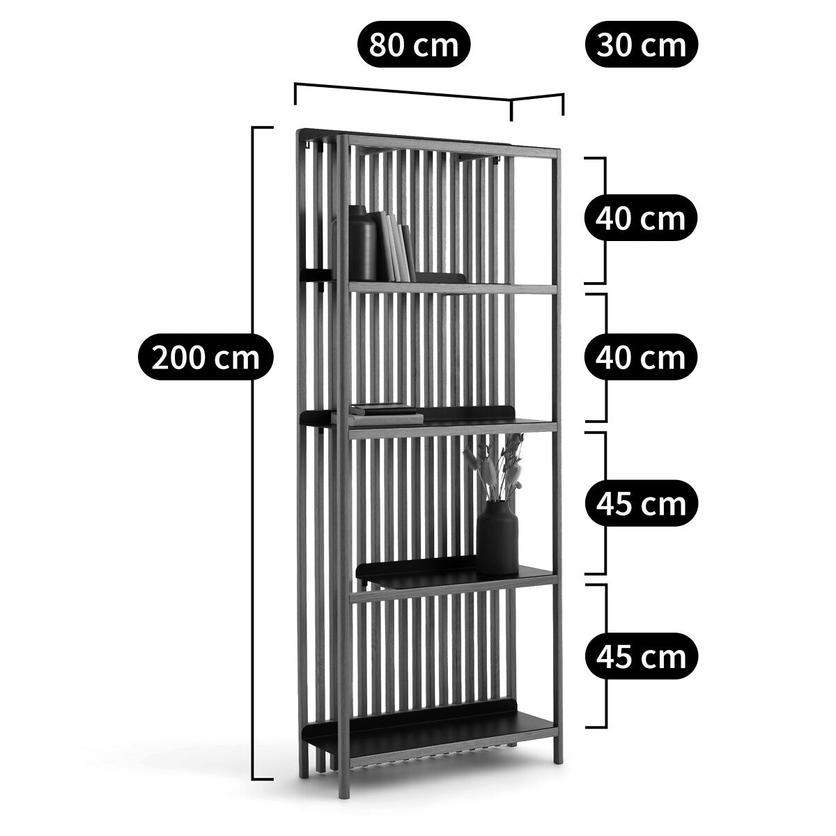 Jac solid wood Display Rack
