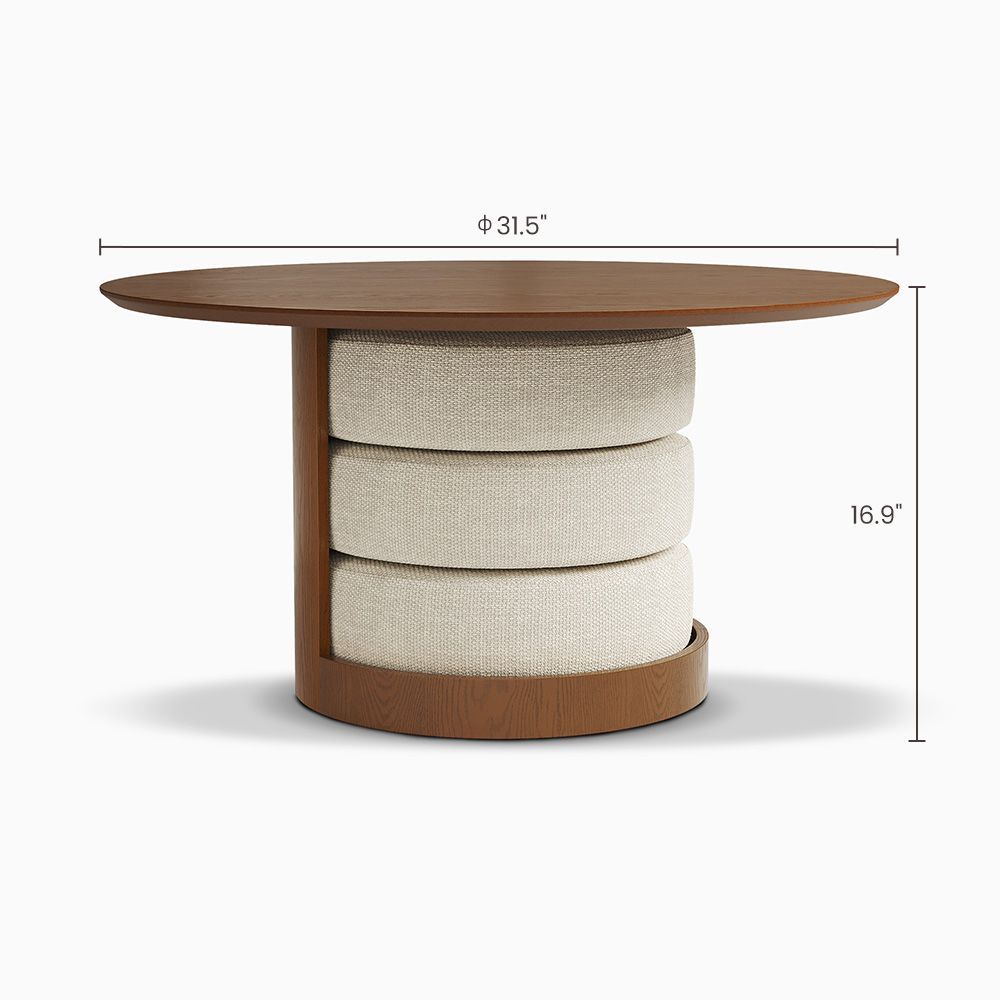 Poppy brown center Table