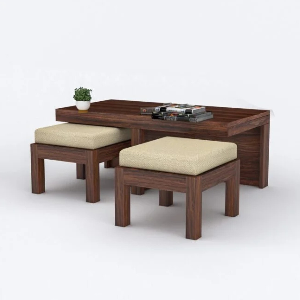 Conan Coffee Table with Stools