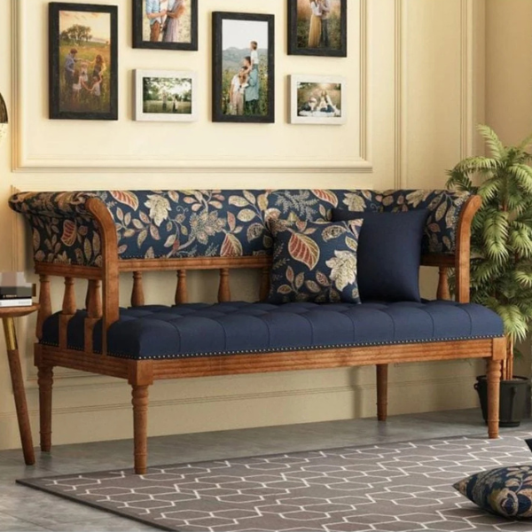 Rayees Solid Wood  Deewan