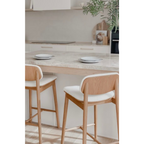 Luke Ash Wood Bar Stool
