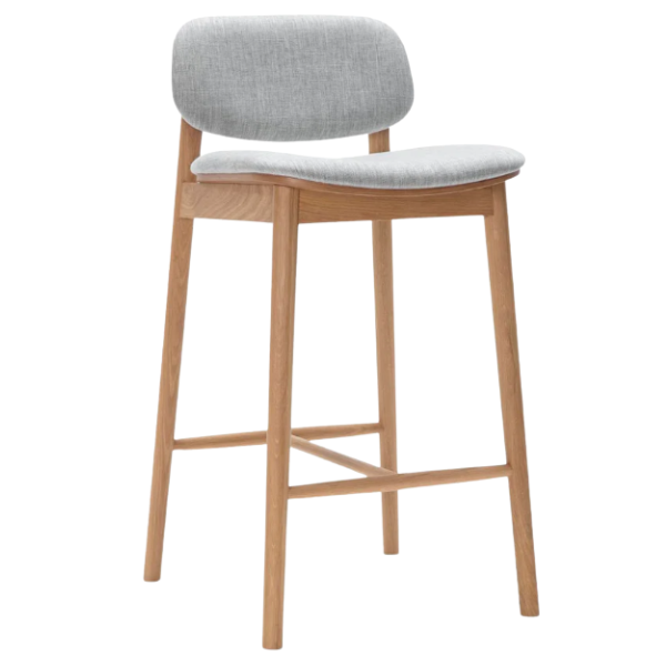 Luke Ash Wood Bar Stool