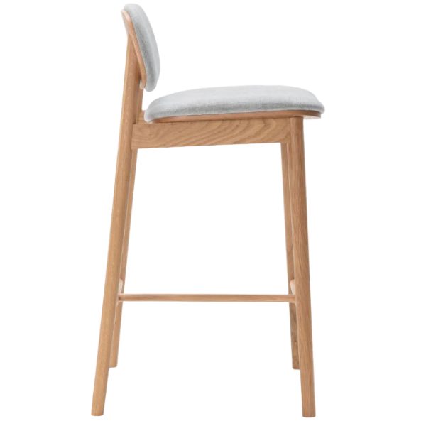 Luke Ash Wood Bar Stool
