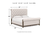 Keyline Upholstered Double Bed