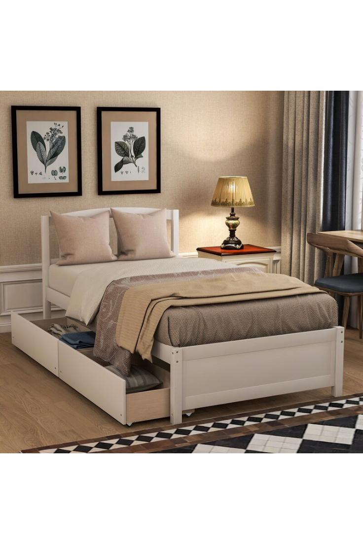 Aldrich Single Bed with Storage