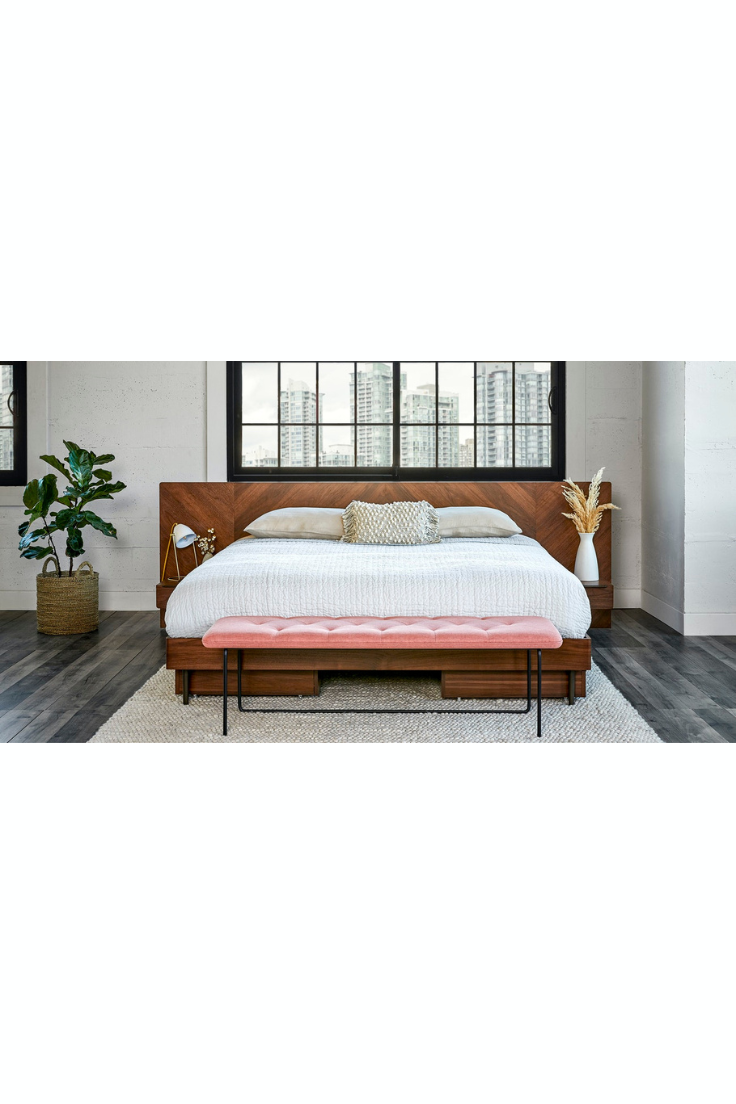 Avey Double Bed With Side Tables