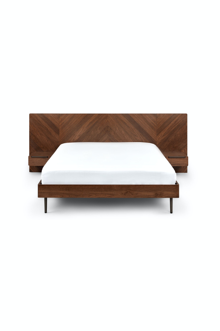 Avey Double Bed With Side Tables