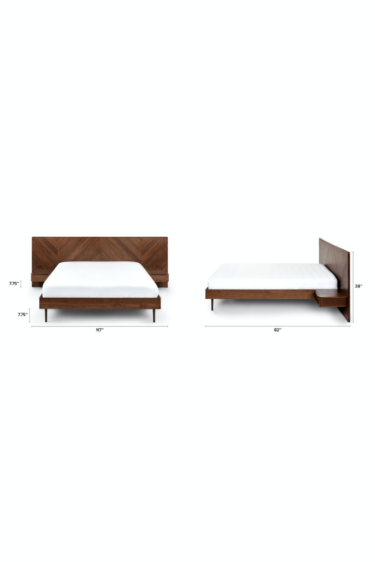 Avey Double Bed With Side Tables