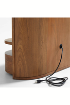 Alumiyano Upholstered Double Bed with Side Tables