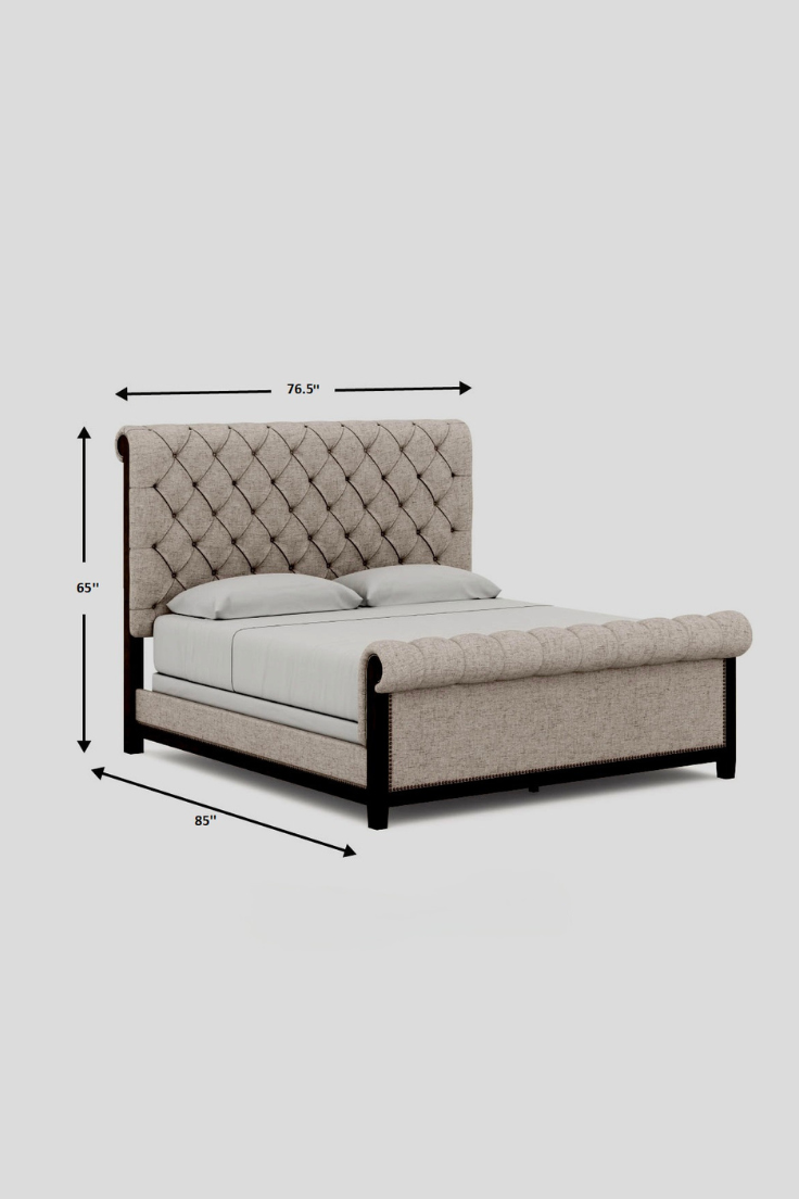 Keyline Upholstered Double Bed