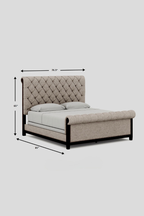 Keyline Upholstered Double Bed