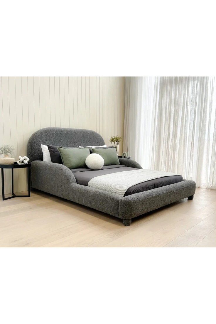 Lotyem Upholstered  Bed in Boucle