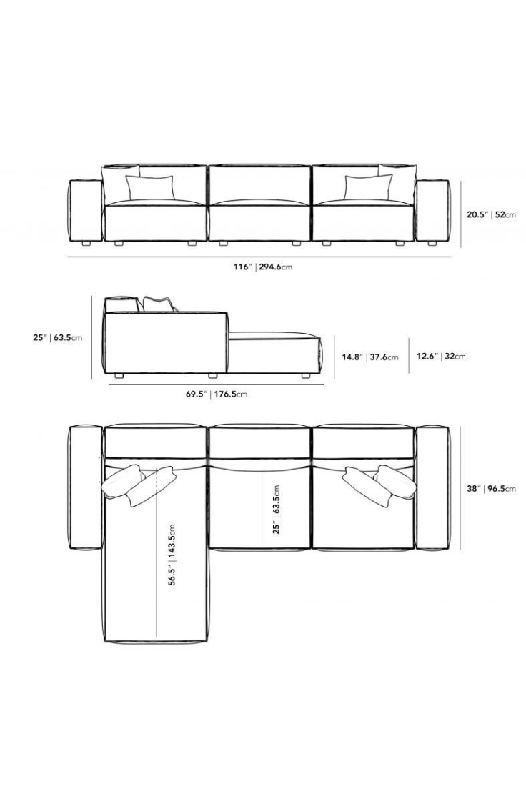 Bendasto L-Shaped Sofa