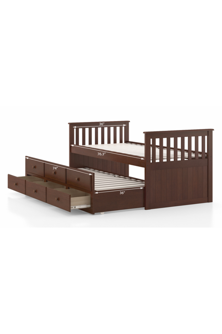 Bartlett  Bed in Pine Wood