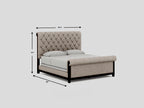 Keyline Upholstered Double Bed