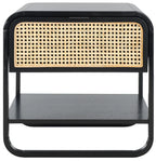 Yunikoli Wooden Rattan Bedside Table