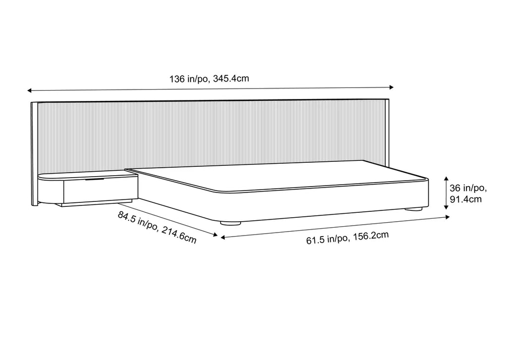 Velvora Panel Bed Set