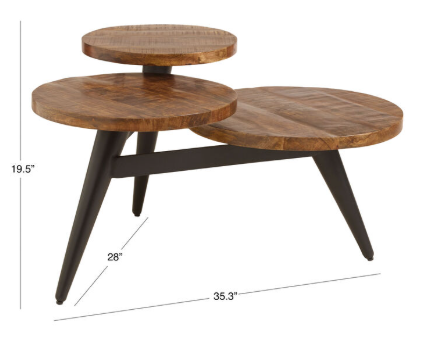 Trivia Round Coffee Table