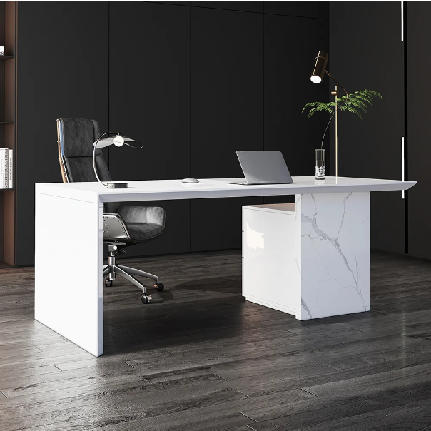 Alberro White Exective Table