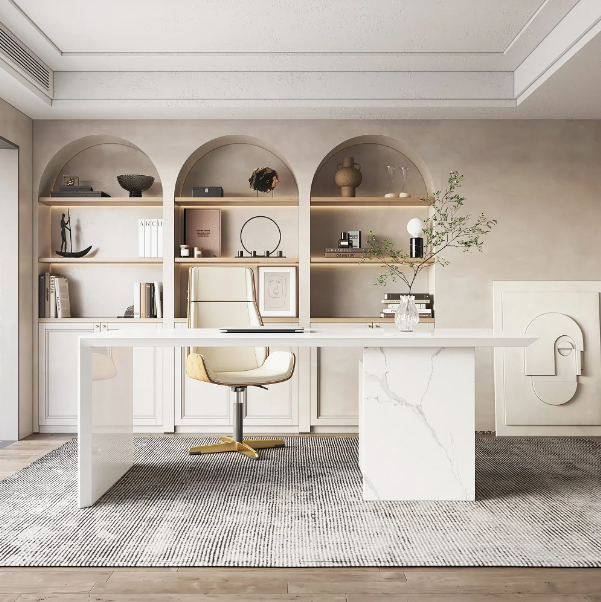 Alberro White Exective Table