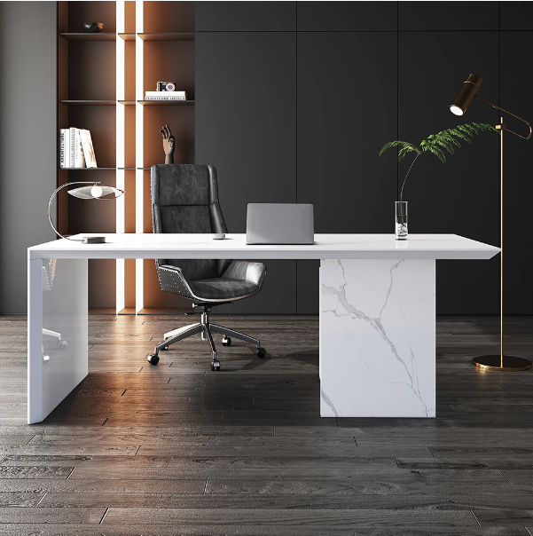 Alberro White Exective Table