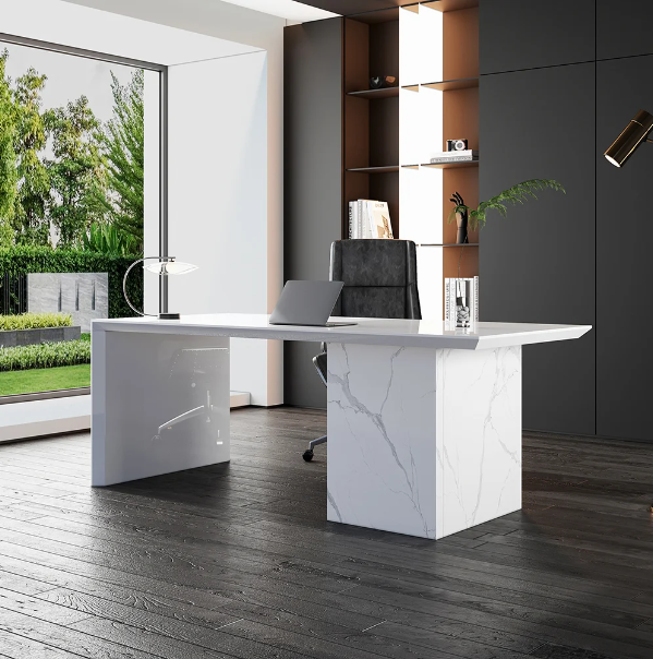Alberro White Exective Table