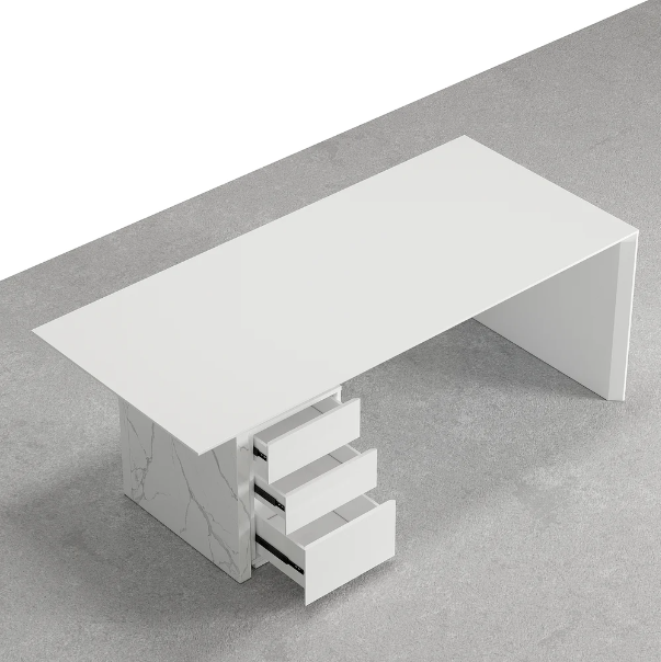 Alberro White Exective Table