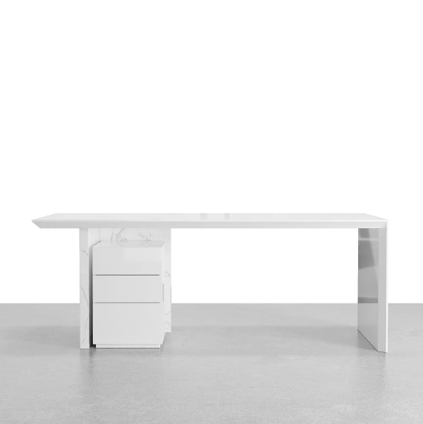 Alberro White Exective Table