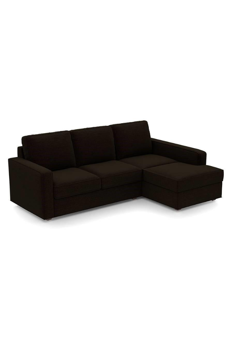 Austin 4 Seater Sectional Sofa - Dark Brown
