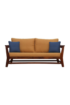 Elm 3 Seater Sofa - Mid Brown