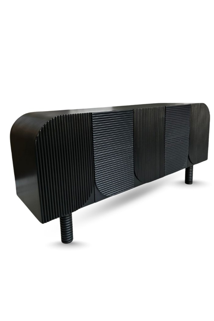 Aurelia Ribbed Console Black