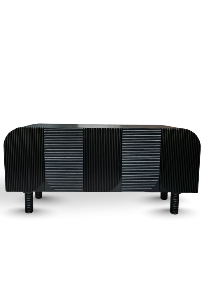 Aurelia Ribbed Console Black