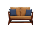 Elm 2 Seater Sofa - Mid Brown