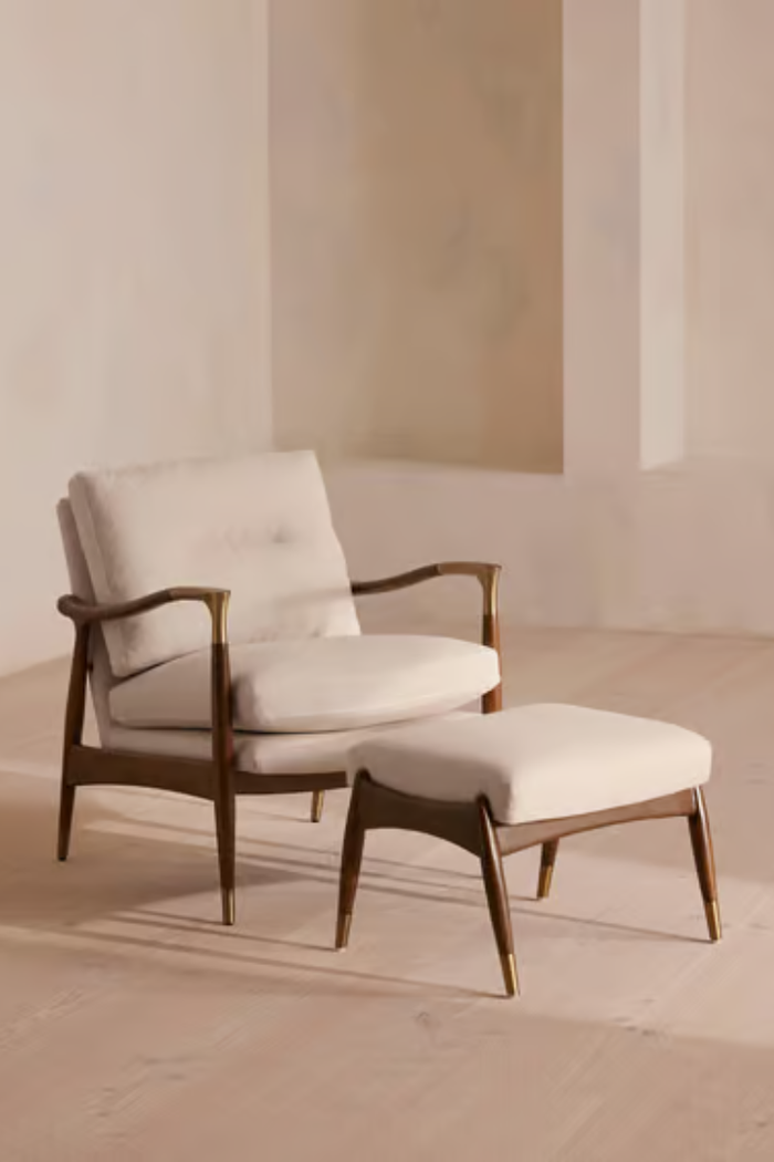 Theodore Armchair with footstool