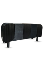 Aurelia Ribbed Console Black