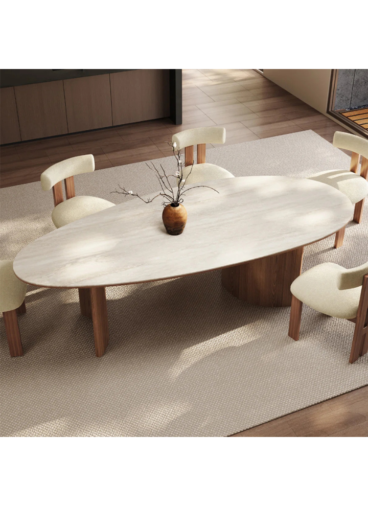 Trapezia Dinning Table with Chairs