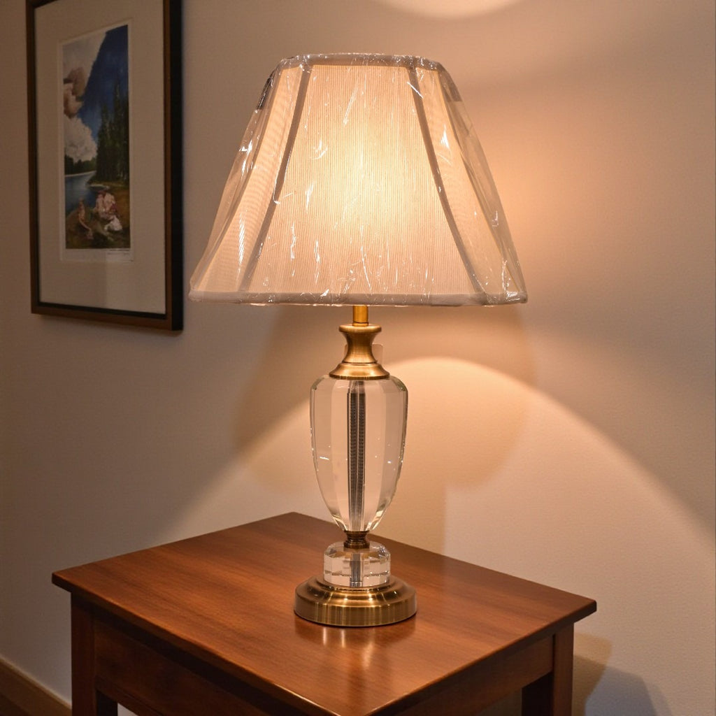 Shardé Crystal Table lamp Pair