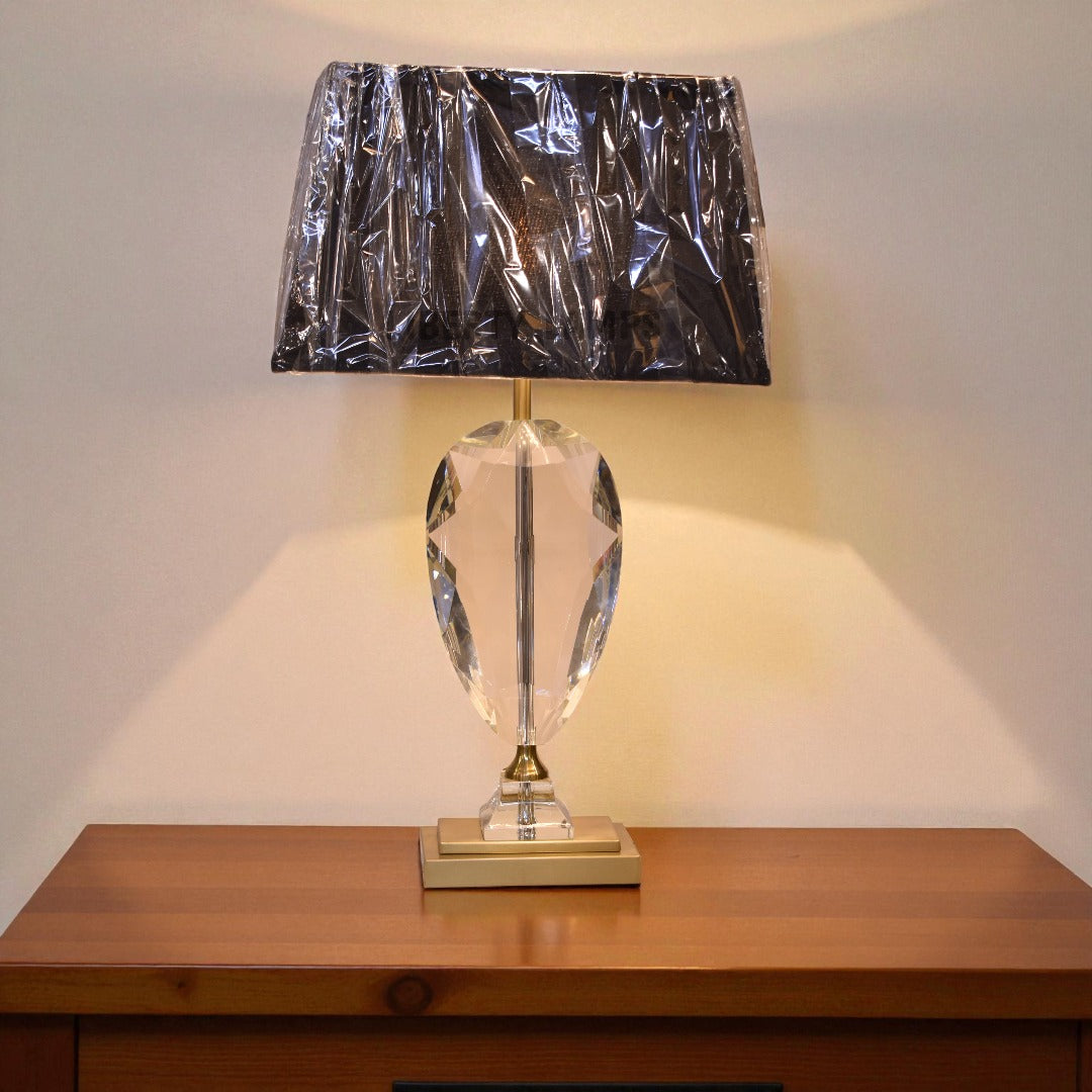 Robb Crystal Table lamp Pair