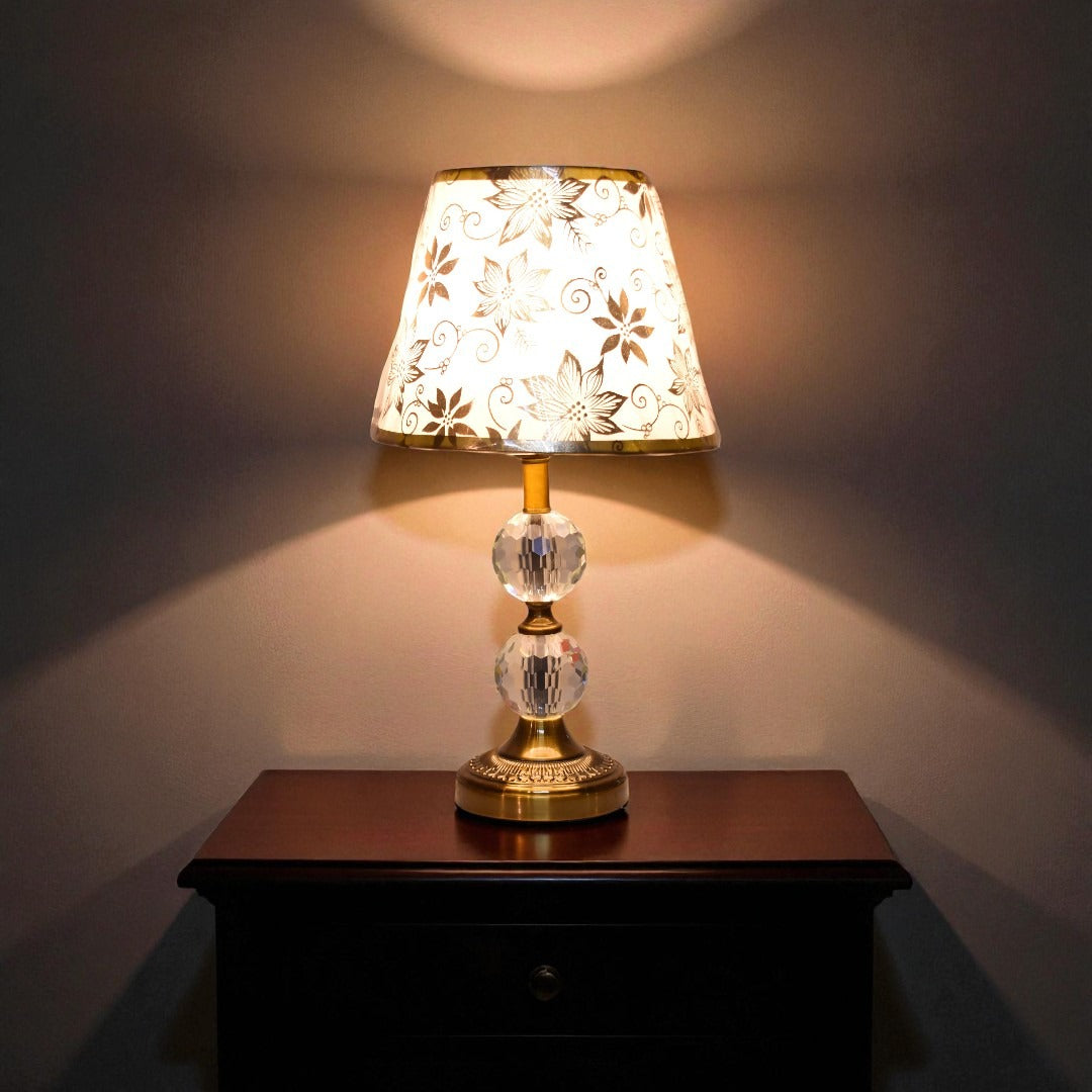 Bran Crystal Table lamp Pair
