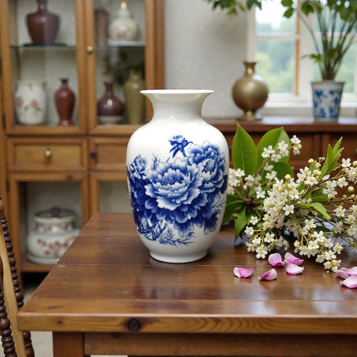 Ivory Porcelain Accent Vase