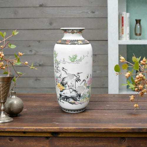 Opal Glow Porcelain Vase