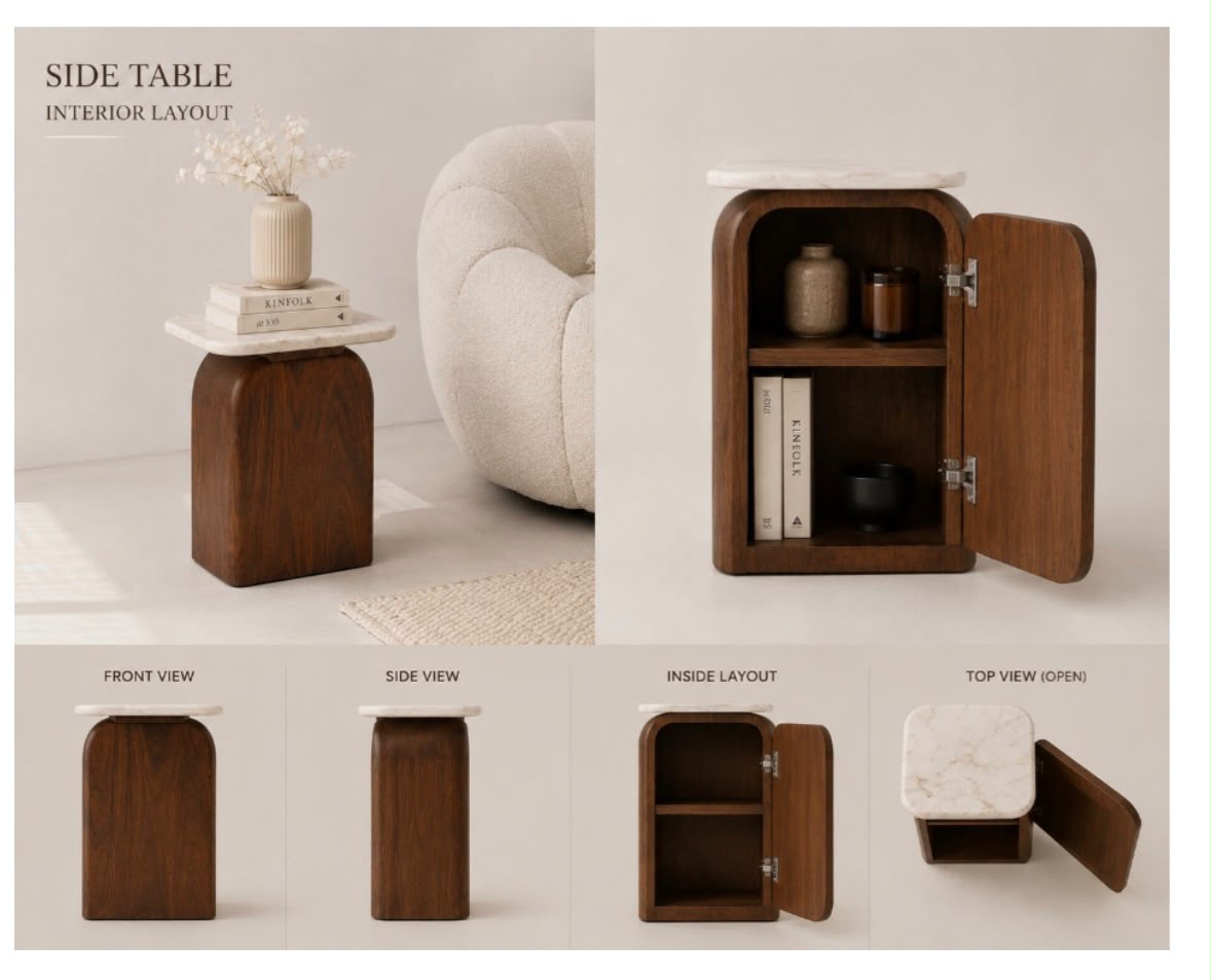 Side Tables Pair