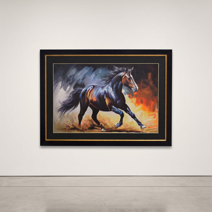 Golden Stallion Painting